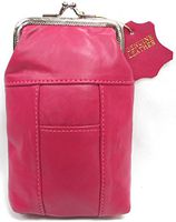 Genuine Soft Leather Cigarette Case 2pc for $11.99 Black + Pink