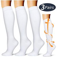 Compression Socks,(3 Pairs) Compression Sock for Women & Men,Best Medical, Nursing, for Running, Athletic, Edema, Varicose Veins.