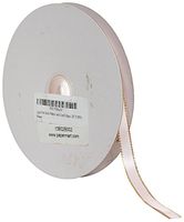 3/8" Double Face Satin Ribbon with Gold Edge (Light Pink)