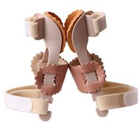 DONGBALA Hallux Valgus Splint, Double Toe Corrector Splint Toe Straightener Correction Strap for Men and Women Bunion Pain Relief(Adjustable),Onepair