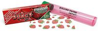 Juicy Jay's 1 1/4 Rolling Papers - Strawberry Flavored - 1 Pack with RPD Doobtube