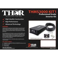 Thor THMS3000, TH001 remote with 10 ft of 3/0 cable, 300 amp fuse and lugs x 6