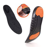 Sports Shoe Insoles Running Memory Foam Inserts Sports Running Insoles Relieve Plantar Fasciitis Heel Spurs & Foot Pain Shock Absorption Breathable Shoe Inserts (L: Men's 8.5-11.5 / Women's 9-12)