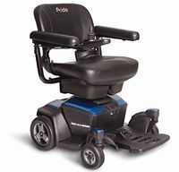 New GO CHAIR Pride Mobility Travel Electric Powerchair + 18AH Batteries Upgrade (Sapphire Blue)