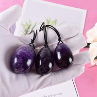 Jade Egg Yoni Egg Massage Stone 3PCS Natural Chakra Healing Stone Yoga Exercise Eggs to Train Pelvic Muscles Kegel Exercise