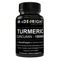 Remarkable Turmeric Curcumin 1500 MG Root Turmeric Powder, Anti-Inflammatory Pills to Relieve Pain, Enhanced Absorption