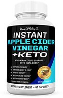 Instant Apple Cider Vinegar Capsules with Instant Keto Boost Pills 1200mg Advanced Keto Supplement for Keto Diet Physical Performance Detox Support - Apple Cider Vinegar Pills - 60 ct