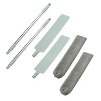 Feather Dusters,TADAMI Microfiber Telescoping Duster,Detachable Bendable Head,Washable,Stainless Steel Pole,Scratch-Resistant Cover,Extendable,Hand Duster Feather Telescopic Dust Collector