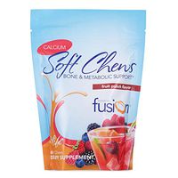 Bariatric Fusion 500mg Calcium Citrate & Energy Soft Chew Fruit Punch Flavor for Bariatric Surgery Patients Including Gastric Bypass and Sleeve Gastrectomy, 60 Count, Sugar Free, Made in The USA