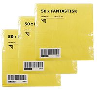 IKEA Easter Holiday Yellow Paper Napkins - Cute Fun Disposable Party Napkins for Breakfast Brunch Luncheon Dinner Perfect for Home Office Work Catering - Pastel Colored - 150Count