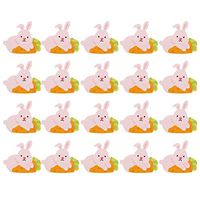 NUOBESTY 100pcs Easter Lollipop Cards Bunny with Carrot Gift Wrapping Cards for Baby Shower Wedding and Birthday Party Decoration