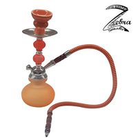 Zebra Smoke Series: 11" 1 Hose Pumpkin Echo (X1) Hookah Complete Set Complete Set (Orange)