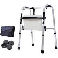 Walker for The Elderly Lightweight Folding Walker Foldable Mobile Walker Suitable for The Elderly with Reduced Mobility, Rehabilitation Training