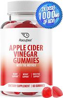 Rocufast Apple Cider Vinegar Gummies 1000mg of Pure Organic Apple Cider Vinegar with Mother - Vegan Friendly Cherry Flavor Alternative to Apple Cider Vinegar Capsules for Detox Cleanse Immune Support