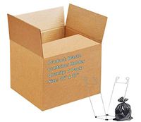 APQ Pack of 1 Trash Bag Holders, Steel 16 x 37. Waste Container Holder 16x37. 55 Gallon. Plastic and Paper Contractor Bags. Portable Bag Holder for home kitchens, yard, lawn, garage, Laundry and More.