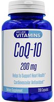 CoQ10 200mg 200 Capsules CoQ-10 - Antioxidant Co Q-10 Coenzyme Supports a Healthy Heart and Energy Levels