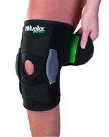 Mueller Green Adjustable Hinged Knee Brace, Black/Green, One Size Fits Most | Mueller Green is made from recycled materials
