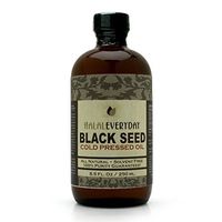 Pure and Cold Pressed Black Seed Oil - 8 oz Glass Bottle - NON-GMO and Vegan - Nigella Sativa -Hexane Free - Halal Certified - Unfiltered,Dark and Potent - Natural Source of Nigellone and Thymoquinone