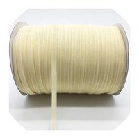 5Yards/lot 1/4" 6mm Soft Comfortable Velvet Ribbon Headband Clips Bow Wedding Christmas Decoration,Cream