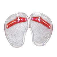 HEALIFTY Gel Flip-Flops Forefoot Pads Butterfly Pattern Shock Absorber Pads (Pink)