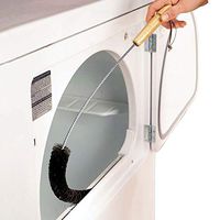 QJSDM Cleaning Sponge 1pcs Refrigerator Condenser Coll Cleaning Brush Clothes Dryer Lint Vent Trap Cleaner Brush Foldable Washing Machine Home Brush,Black