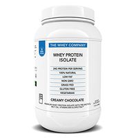 The Whey Company Premium Grass Fed Whey Protein Isolate w/ 5g BCAAs, MCT Oil, Pre-Biotics, Vitamin Mix, and Spectra Fruit & Vegetable Blend - Creamy Chocolate