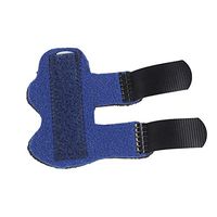 HEALIFTY 1PC Adjustable Finger Fix Brace Finger Splint Support Pad Splint Holder Fracture Brace Protector Pads Corrector (Blue)