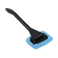UTENEW Car Window Brush Cleaning Washing Inside Windshield, Microfiber Cloth Auto Window Glass Wiper with Detachable Handle