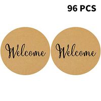 96 2”Welcome Stickers,Kraft Wedding Welcome Stickers,Wedding Favor Bag Sticker Labels,Gift Stickers