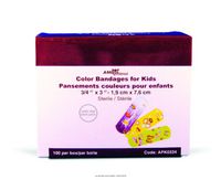 AMDAPK0334BX - Kids Adhesive Bandage, Assorted Colors