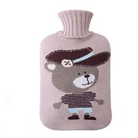 Soft Washable Rectangular Hot Water Bottle with Cover 2L - A20