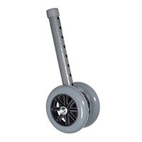 Drive Medical Heavy Duty Bariatric Walker Wheels 5" Wheel/Silver
