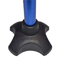 Walking Cane Tip Replacement Crutch 4 Leg Foot Pad Sticks Rubber Tips Skid Resistant Self-Standing Universal Fit Cane Dia:3/4"