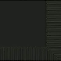 Jet Black 2-Ply Beverage Napkins | Pack of 50 | Party Supply