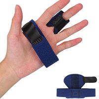 TUTMIE Trigger Finger Splint Support Doeplex Finger Brace Finger Sleeve for Arthritis Pain Sprains Mallet Injury Fractures Straightening Broken Finger Support (Blue)