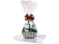 100 Pack Clear Cellophane BOPP Bags Premier High Quality (Flat, 18 x 30)