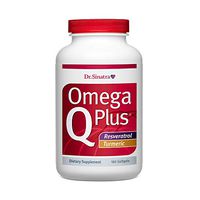 Dr. Sinatra's Omega Q Plus Resveratrol and Turmeric - Omega-3 Supplement with CoQ10 Support for Healthy Blood Flow, Blood Pressure, and Healthy Inflammatory Response (90 Day Supply)