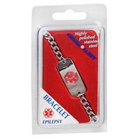 Medical Emergency ID Bracelet - Epilepsy - Hypo-allergenic