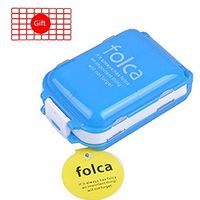 HEACI Multifunction Weekly Pill Cases 8 Compartments Portable Travel Tablet Medicine Vitamin Pill Organizer, Blue