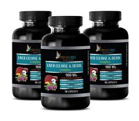 Liver Detox Milk Thistle - Liver Cleanse & Detox Complex 900 MG - Extra Strength Formula - Dandelion Root Vitamins - 3 Bottles 270 Capsules