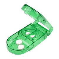 Barcley Pill Splitter with Retracting Blade Guard, Pill Cutter for Small or Large Pills in Half, Ultra Pill Cutter Splitter Perfectly Suitable for Elder and Kid (Random)