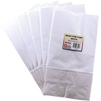 Gusseted Flat Bottom Bags 6x3.5x11 100/Pkg-White