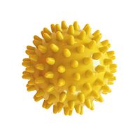 Aobiny Massage Ball for Trigger Point Yoga Therapy and Deep Tissue Back Massage,Spiky Double Lacrosse Ball,Foot Massager,PVC Yoga Outdoor Sports Workout Knee (Yellow)