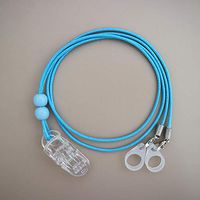 BTE Hearing Aids Clip Safty Protection Accessory w/Replaceable Silicone Loop (Blue)