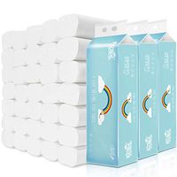 ZEFOTIM Paper Towels Soft Toilet Paper White Paper Towels Household Four-Layer Paper 12 Rolls