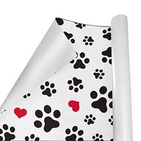 Gift Wrapping Paper Roll Dog Paw Cat Paw for Birthday,Holiday,Wedding,Baby Shower Gift Wrap - 3Rolls - 58inch x 23inch Per Roll