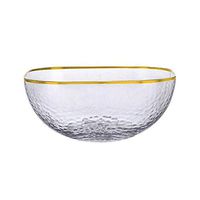 AXZHYX Bowl Bowl, Phnom Penh Bowl, Household Practical Tableware, Lead-Free Glass, Dessert Bowl Vegetable Salad Bowl Soup Bowl Hotel Tableware Home Noodles Boiled Fish Soup Bowl (Color : Small)