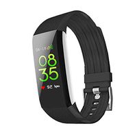 IP68 Bluetooth Smart Watch Waterproof Fitness Tracker,Boys and Girls Child Fitness Tracker with SIM Card Call Loss Prevention SOS Wristband Bracelet Watch Holiday Birthday Gift (Color : Black)