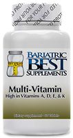 Multivitamin Complex by Bariatric Best Supplements – 60-Pack Dietary Supplements High in Vitamins A, D, E, and K – Easy to Take – Formula Ideal for Bariatric Patients – Fast Absorption