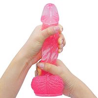 Perfect Size Pink Transparent Personal Mǎssǎge Wand for Women Safe and Non-Toxic Dî'ldɔ Relax Body 8.66-Inch Easy to Clean